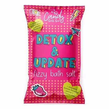 Шипучая соль для ванн «Detox & Update» Candy bath bar Лаборатория Катрин