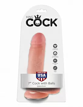 Фаллоимитатор King Cock 7 Cock with Balls