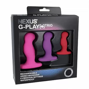 Набор вибромассажеров унисекс для простаты или точки G Nexus G-Play+ Trio PGPT001