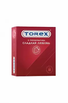 Клубничные презервативы Torex