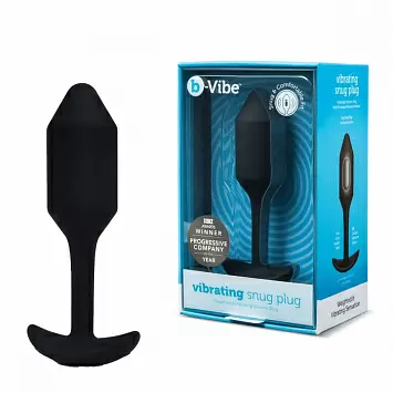 B-Vibe Vibrating Snug Plug 2 Пробка для ношения с вибрацией