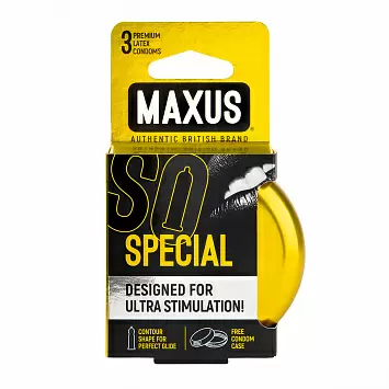 Презервативы точечно-ребристые MAXUS Special в железном кейсе 