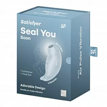 Вакуумный стимулятор клитора с вибрацией в форме тюленя Seal You Soon Satisfyer