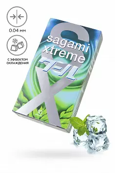 Презервативы охлаждающие с Мятой 0,04 Sagami Xtreme Mint