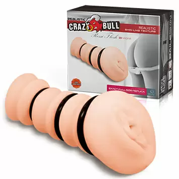 Мастурбатор вагина с утягивающими кольцами Crazy Bull Rossi Flesh 3D