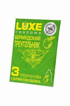 Презервативы с ароматом яблока Luxe &quot;Бермудский треугольник&quot;