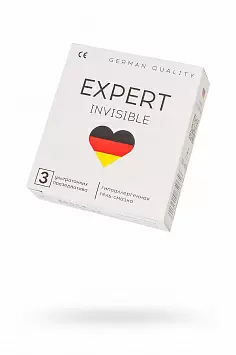 Презервативы ультратонкие гладкие EXPERT Invisible Germany