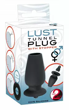 Анальный тоннель с пробкой Lust Tunnel Plug