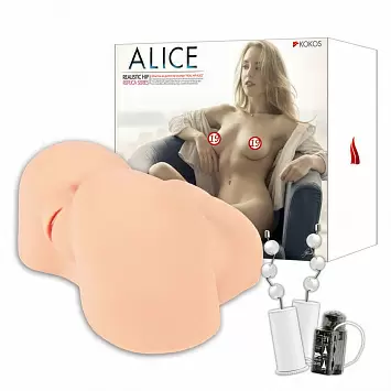 Alice Mастурбатор вагина и анус полуторс с вибрацией, ротацией, голосом Kokos