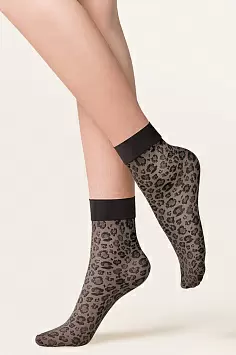Носочки с леопардовым принтом Caty Gabriella