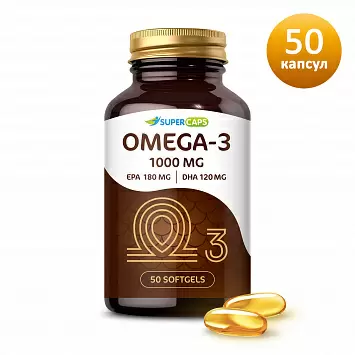 Комплексная пищевая добавка OMEGA-3 1000Mg SuperCaps 150494